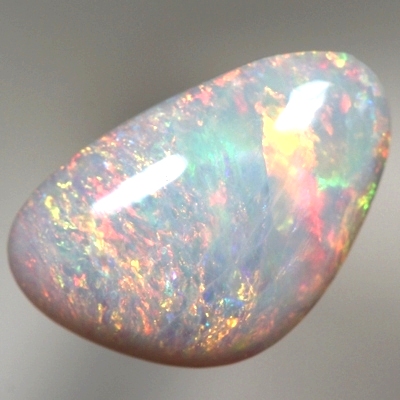SOLID SEMI BLACK OPAL Bright orange  and green colours 